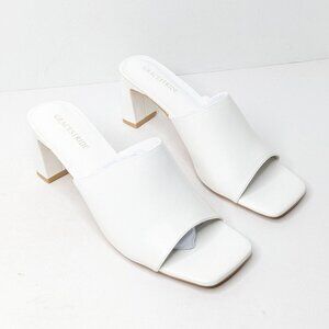 Gracestride Heeled Sandals, White, Women's 10